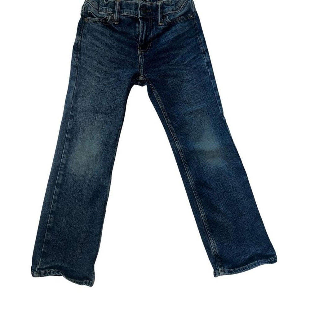 Abercrombie Kids Bootcut Jeans Dark Wash Denim Size 7/8 Adjustable Waist